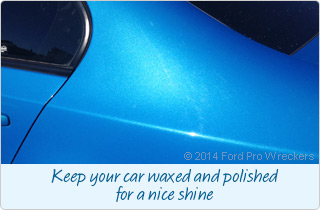 Keep your car waxed and polished for a nice shine
